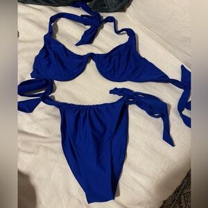 BLACKBOUGH SWIM blue bikini SIZE LARGE